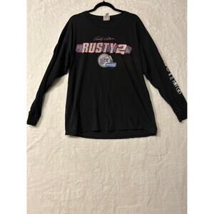 Rusty Wallace NASCAR Long Sleeve Racing Shirt Large Black Chase Authentics‎